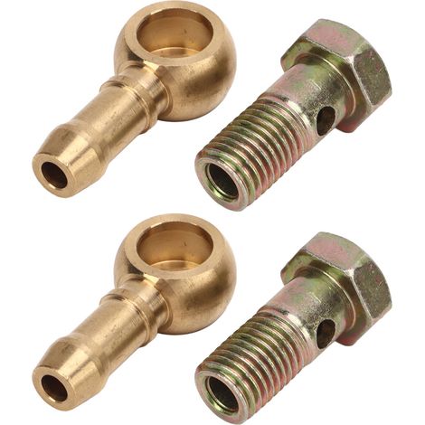 Kit de 2 vis banjo M12x1,25 mm vers 3/8 po pour conduite d'eau turbocompressée, assurant une bonne étanchéité. (1/5)