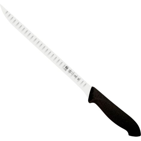 Icel coltello prosciutto alveolato professionale acciaio inox nero 24 cm (1/3)