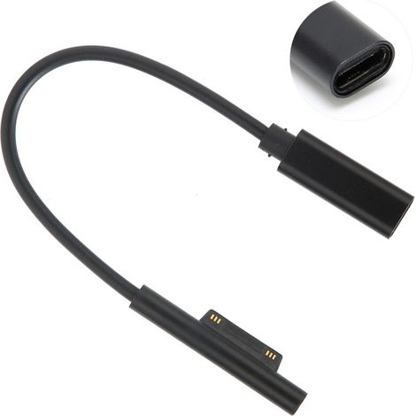 Câble USB-C de recharge rapide pour Surface Pro 3/4/5 et Surface Book, connecteur Type-C femelle (1/5)