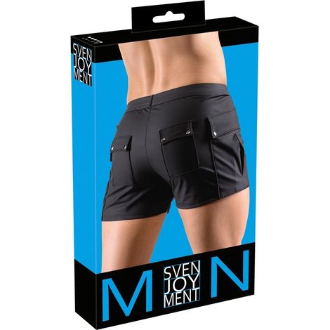 Short noir pour homme Svenjoyment avec grandes poches, taille XL (1/5)