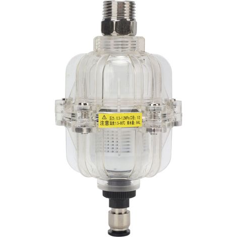 AD400 Transparenter Luftkompressorfilter, 1/2-Zoll-Wasser- und Ölabscheider, 0,3 bis 1,2 MPa automatisches Ablassventil (1/5)