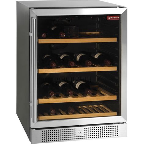 Cave à vins ventilée 160 lt noire - Diamond (1/5)