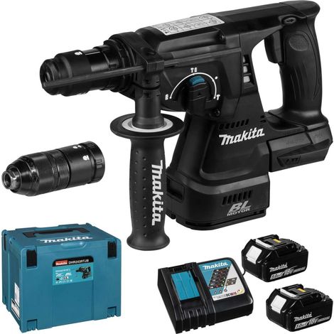 Makita Akku Kombihammer Bohren Hammer Meißeln SDSPlus 18V 24mm DHR243RTJB (1/5)