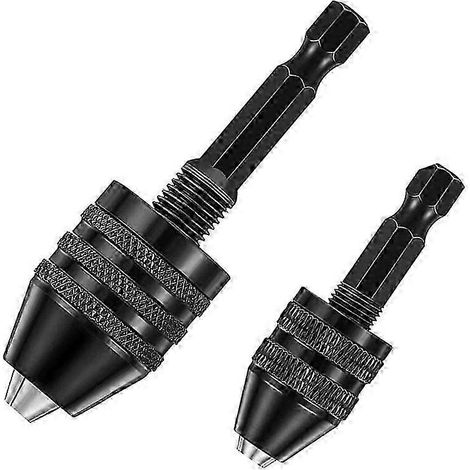 2PCS Hex Shank Drill Chuck - Keyless Quick-Change Bit Adapter (1/5)