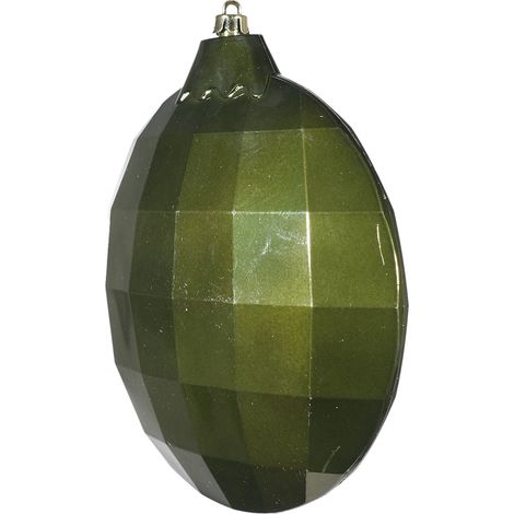 ARPIMEX Disco Decorazione di Natale 19,5 x 6,5 x 22 Cm Plastica Verde Muscio