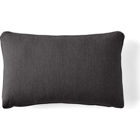 Tala - coussin - en tissu - 30x50 cm - gris foncé (1/4)