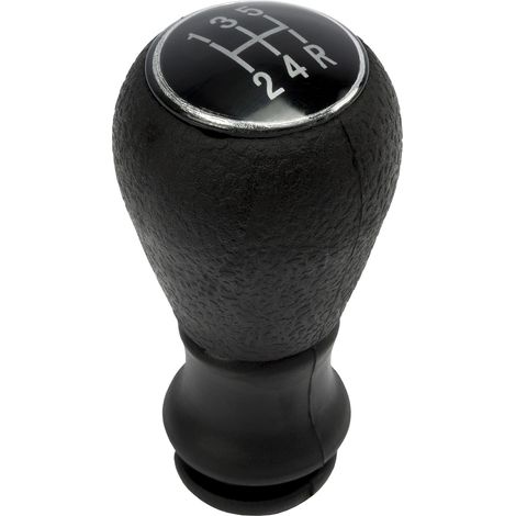 1 pommeau de vitesse, levier manuel, plastique noir, compatible peugeot 206 207 307 citroën c3 (1/5)
