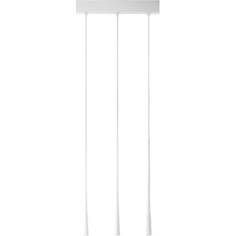 Lampadario moderno gea luce dafne s3p fda3pb led bianco alluminio