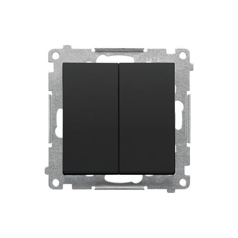 Interruptor de vela (módulo) 10 AX, 250 V, conectores rápidos: Negro mate, SIMON55
