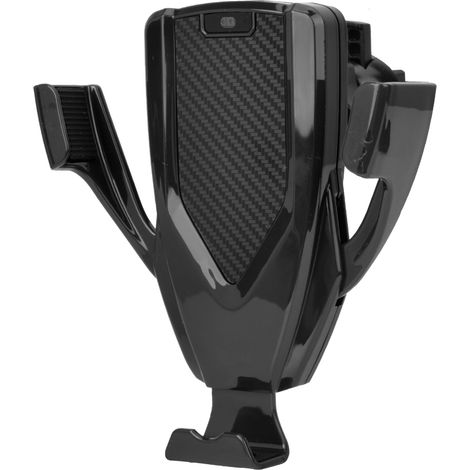 Kabelloses Autoladegerät (10 W/7,5 W/5 W) mit automatischer Erkennung, 360°-Drehung und 1500 mA Ladestrom – Schwarz (1/5)