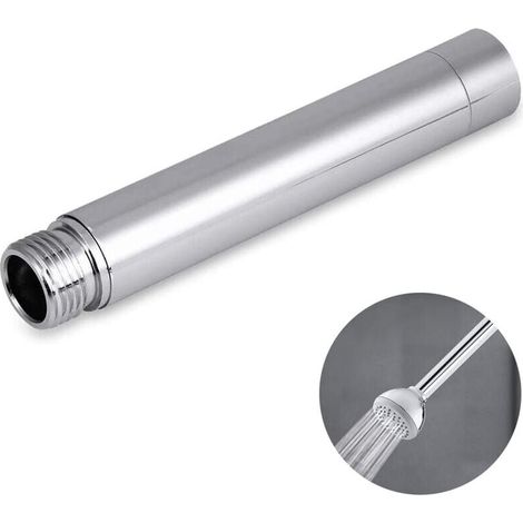 Extensión del brazo de ducha, extensión del cabezal de ducha, salida de agua que baja el cabezal de ducha existente, proceso de cromado, (1/5)