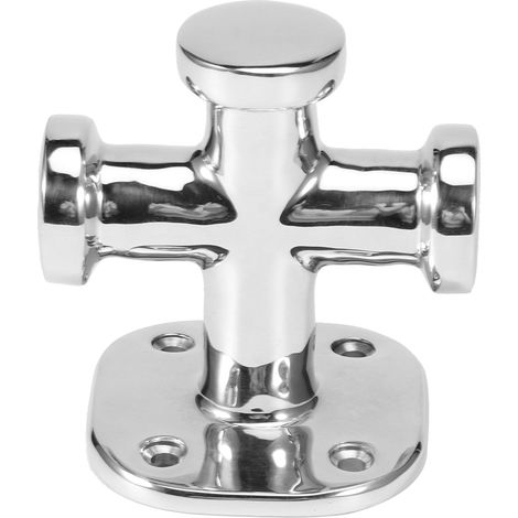 Taquet d'amarrage en acier inoxydable simple croisé pour bateau - 62x63x83mm, équipement de pont marin (1/5)