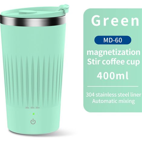 Mug mélangeur auto vert magnétique portable café sport voiture c… (1/5)
