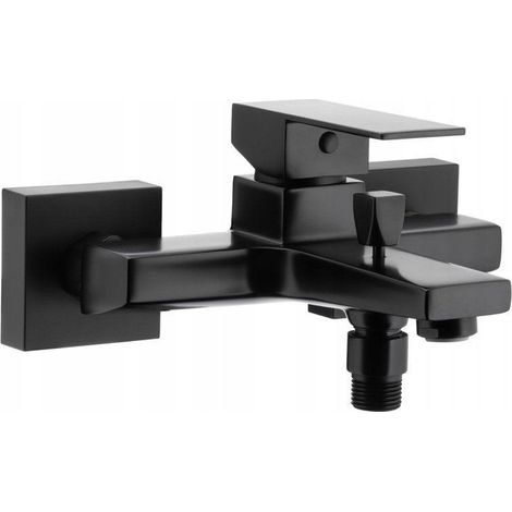 KFA Logon rubinetto da bagno a muro elegante nero (1/2)