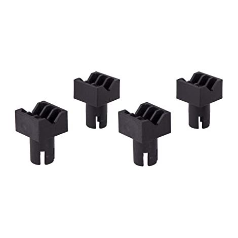 wolfcraft 4 ganasce per il serraggio in piano I 6172000 I Ganasce in plastica per serraggio in piano su tutti i tavoli con fori da 20 mm (1/4)