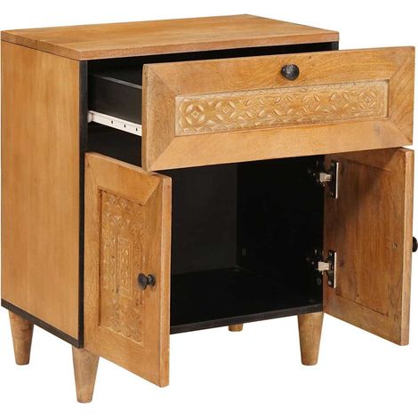 Maison Exclusive - Table de chevet Marron Clair 50 x 33 x 62 cm Bois d'ingénierie (1/5)