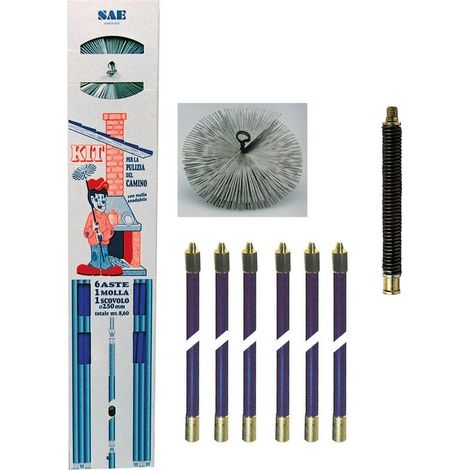 Kit spazza camino completo h.8,60 - Salone
