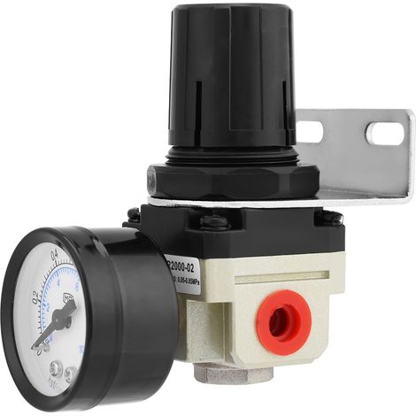 AR2000-02 G1/4 Druckluft-Gasaufbereitungssystem mit Filter, Druckregler und Manometer (1/5)