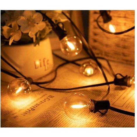 Ampoule G40 - Tungstène - 1 W - 220-240 V - Base E12 - 2200 K - Jaune Chaud - 25 Pièces - 50 x 38 mm (1/4)