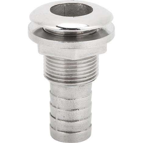 Raccord traversant de coque bateau marine en acier inoxydable, embout cannelé pour tuyau 3/4 pouce, quincaillerie nautique (1/5)