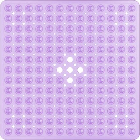 Tapis De Bain Non Glissant - 21 X 21 Pouces - Avec 169 Ventouses Et Trous D Évacuation - Lavable En Machine - Pour Baignoire (1/5)