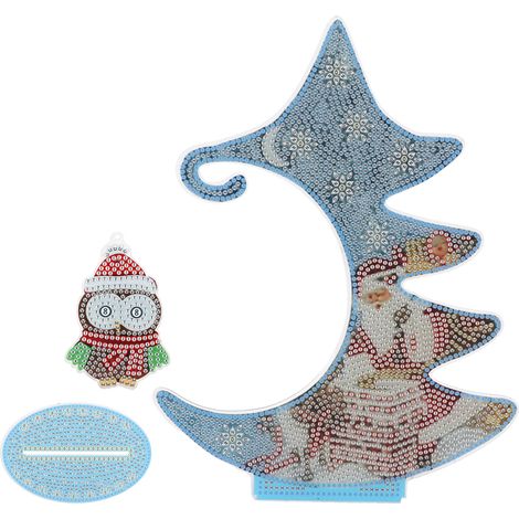 Kit DIY 5D Diamant Peinture Thème Noël, Arbre de Noël Artisanat Maison Décoration Murale (1/5)