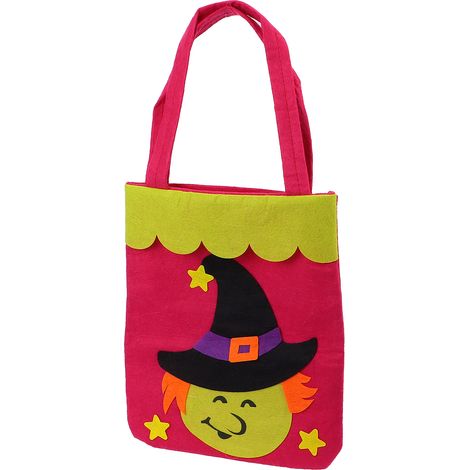 Halloween-Tragetasche aus Vliesstoff, Dekoration für Heimpartys, Aufbewahrungsaccessoire (Hexe) (1/5)