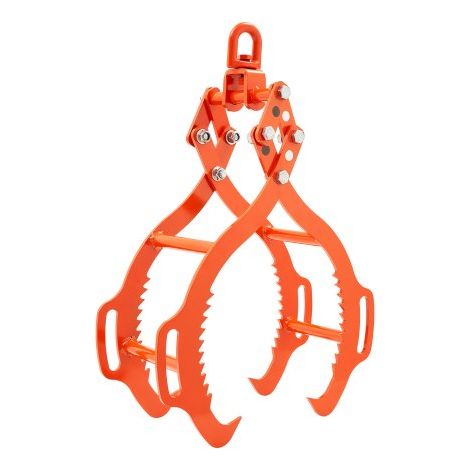 Pinzas para Levantar Piedras 812-914mm Pinzas para Rocas 4 Garras Pinzas para Troncos de Acero Capacidad de Elevación de 1500kg Pinza Giratoria para Arrastrar Troncos para Camiones, Tractores (1/5)