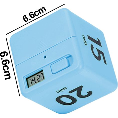 Minuteur Cube - 15 20 30 60 Minutes - Minuteur à Basculer avec Capteur de Gravité - Pour Enfants Cuisine Bureau Jeux - 1 Pièce (1/5)