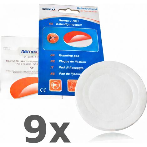 NEMAXX® Rauchmelder Befestigungspad Ø 80 mm – Original 3M Klebepad High-Tack, selbstklebend – Montage ohne Bohren/Werkzeug – Decke/Wand – Für Rauchwarnmelder, Brand-, CO- & Thermomelder – 9 Stück