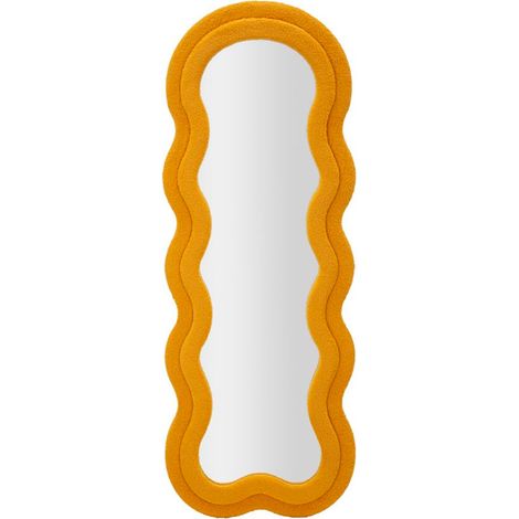 Specchio da parete in legno senape, 60x4x160 cm – Teddy (1/5)