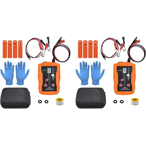 testeurs d'injecteurs de carburant AERMOTOR EM288 avec kit de nettoyage et 8 modes d'impulsion (1/5)
