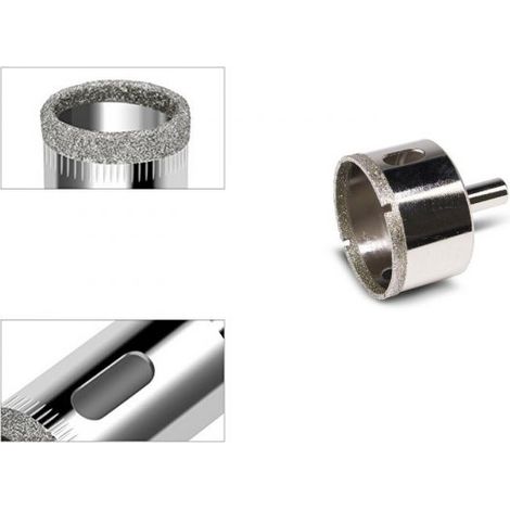 FRESA A TAZZA DIAMANTATA Ø 45 mm PER VETRO, MARMO, CERAMICA E VETRORESINA (1/5)