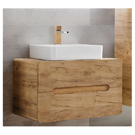 Ensemble meuble sous-vasque + vasque à poser - 80 cm - Archipel Craft - Livraison gratuite