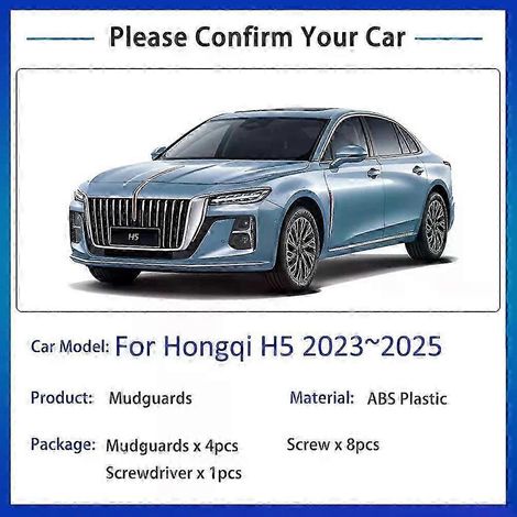 Accessoires auto Ousado de haute qualité pour Hongqi H5 2023 2024 2025 : bavettes avant et arrière, garde-boue anti-éclaboussures, pièces détachées. (1/2)