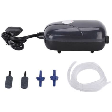 [SC]2026 Nouvelle pompe à oxygène compacte, silencieuse et professionnelle pour aquarium, idéale pour l'oxygénation et l'élevage de poissons. Double orifice, prise UE 220 V. (1/5)