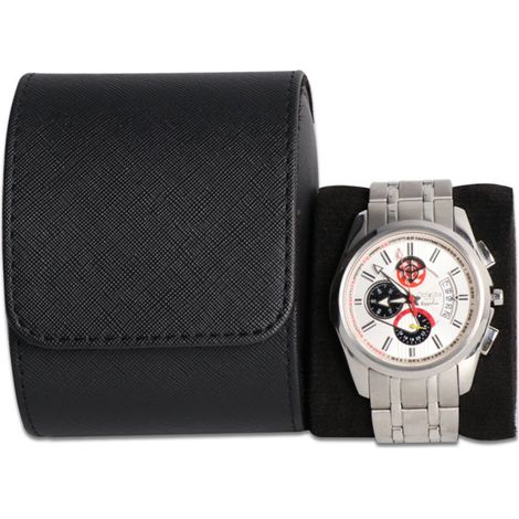 Boîte à montre, boîte à montre de luxe en cuir PU, boîte à montre pour homme, noire (1/5)