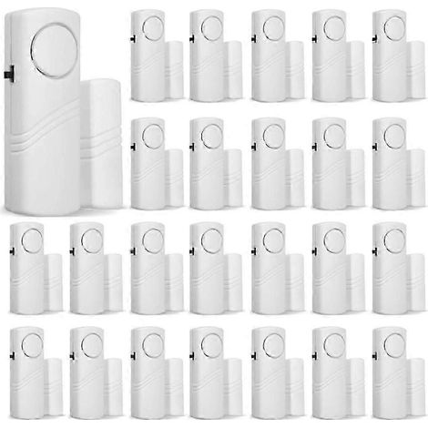 24 Alarmes électroniques pour portes et fenêtres, capteur anti-effraction, alarme de sécurité (1/5)