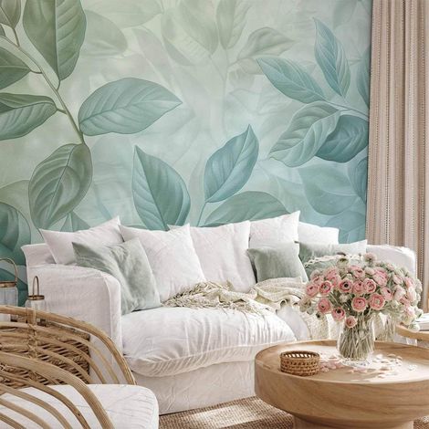 Tapete artgeist botanisch grün minze 350 cm x 256 cm