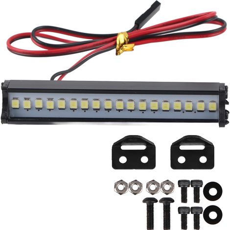 Phare LED pour toit de voiture RC, compatible Traxxas TRX6/TRX4/SCX10, éclairage pour crawler 1/10 (1/5)
