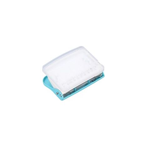 Relieuse portable à spirale pour carnets A4, A5, A6 et A7, avec perforatrice ronde, bleu clair, idéale pour la maison ou l'école. (1/5)