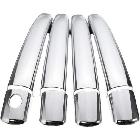 8 PCS Accessoires de Voiture Garniture chromée Poignée de Porte Housse Compatible avec Peugeot 08-10 207 308 407 Citroen C4 C6 C4 Picasso (1/4)