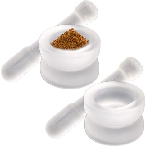 Mortier Et Pilón En Verre - Petit Set Mortier et en Verre - Accessoire De