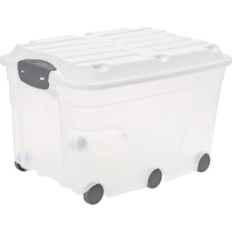 Rotho Aufbewahrungsbox mit Deckel 59,5 x 40 cm 57 L mistletoe Aufbewahrungsbox (1/3)