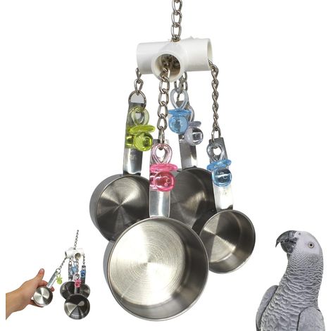 Clacker Bird Toy parrot cage toys cages african grey amazon conure cockatoo