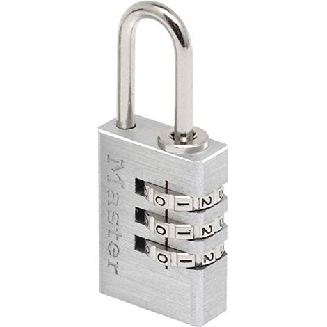 Master Lock Combination Lock in Alluminio Steel Shackle (1/4)