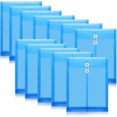 Lot de 12 enveloppes avec fermeture à bouton et ficelle -- (1/5)