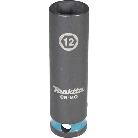 Makita E-16293 Steckschlüssel 3/8" SW12 Impact Black lang (1/4)