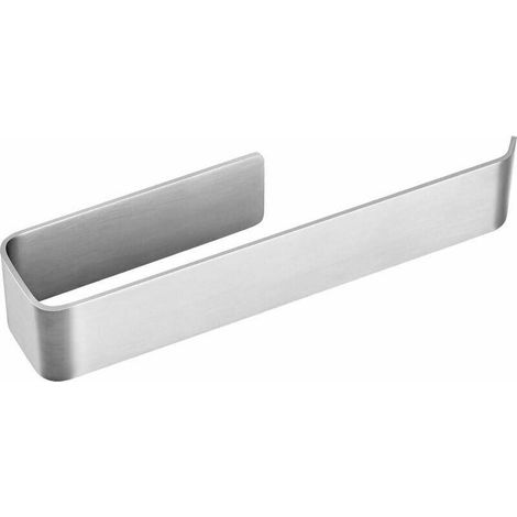 Porte-serviettes sans perçage mural 25 cm porte-serviettes auto-adhésif en acier inoxydable suspendu porte-serviettes pour salle de bain cuisine chambre salle de bain accessoires - argent brossé (1/4)