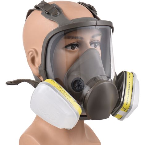 Masque respiratoire intégral réutilisable 6800, protection respiratoire complète, large champ de vision, pour la peinture, le soudage de vapeurs organiques, le polissage, le travail du bois et autres (1/2)